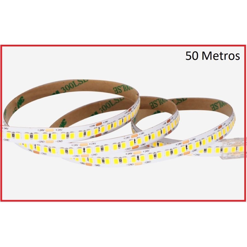 Tira led 6000K 240 leds metro SMD 2835 24v 14w metro 50 metros