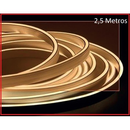 Tira neón 3000k 24v 6w metro 2,5 metros