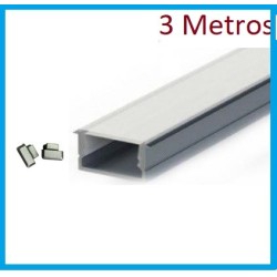 Perfil Embutir Aluminio 3 MTRS