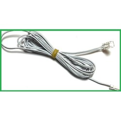 Cable 2 metros macho + conector de clip para tira led 8mm