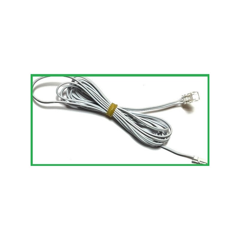Cable 2 metros macho + conector de clip para tira led 8mm