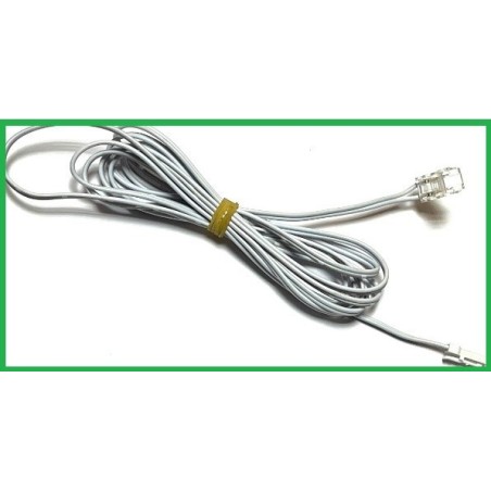 Cable 2 metros macho + conector de clip para tira led 8mm