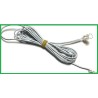 Cable 2 metros macho + conector de clip para tira led 8mm
