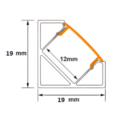 MODULO DE ESQUINA 1 240LDS MTR. 24V 14W METRO