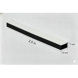 Perfil Embutir Aluminio 2,5 MTRS