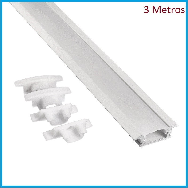 PERFIL EMBUTIR ALUMINIO 3 MTRS