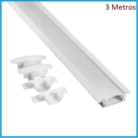 PERFIL EMBUTIR ALUMINIO 3 MTRS