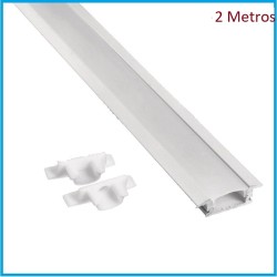 PERFIL EMBUTIR DE ALUMINIO 2 MTRS