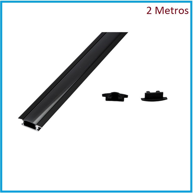 PERFIL EMBUTIR DE ALUMINIO 2 MTRS