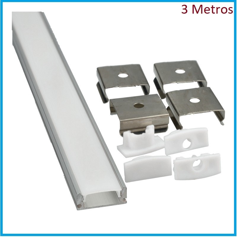 PERFIL SUPERFICIE DE ALUMINIO 3 MTRS